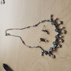 Necklace and earrings